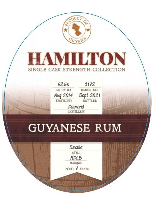 Hamilton Single Cask - Guyana (Savalle) - 2014