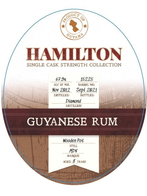 Hamilton Single Cask - Guyana (Versailles) - 2012