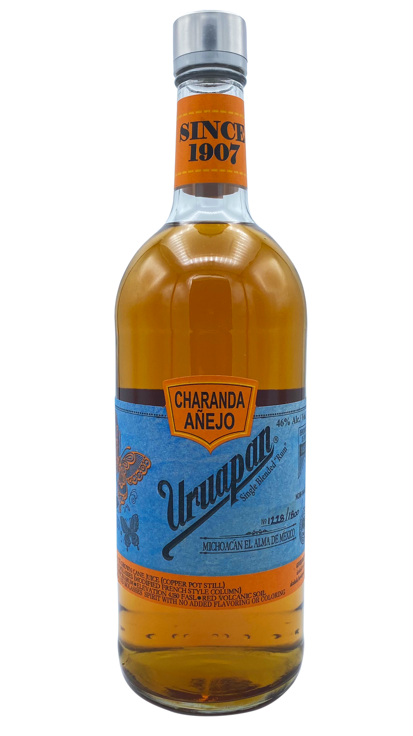 Uruapan Charanda Anejo Rum - 1L